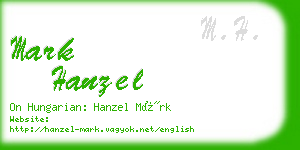 mark hanzel business card